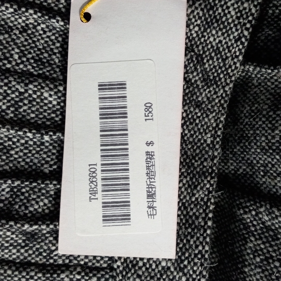 Vera Style Gray & Black Pleated lined Skirt SZ Small - Picture 7 of 10